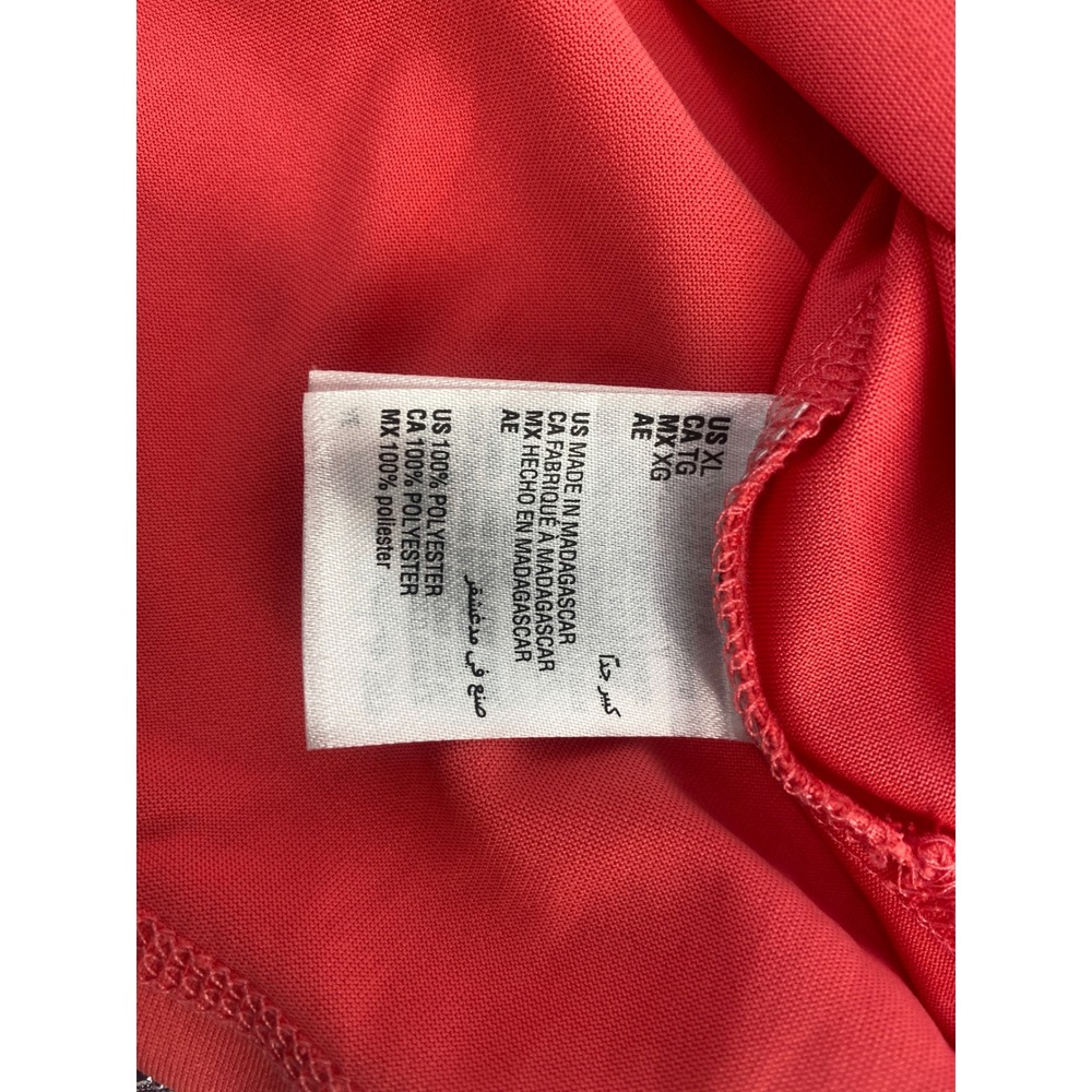 Karen Scott Sport Sleeveless Top XL Coral Pink Activewear V-Stitch Excellent - Picture 4 of 7